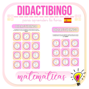 DidactiBingo para Aprender la Hora Español